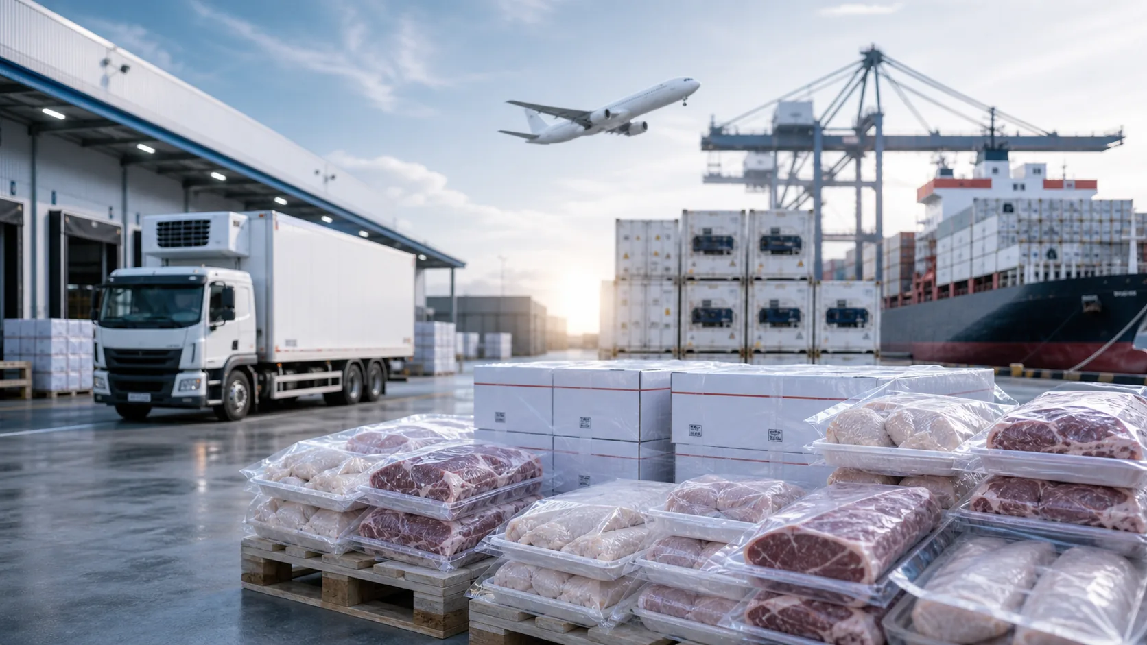 International frozen food trade logistics